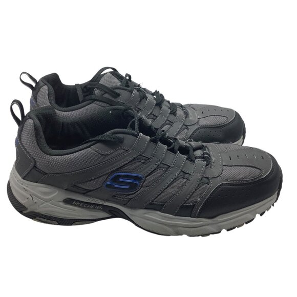 Skechers Stamina Plus-RAPPEL Men Sz 13 Gray Memory Foam Athletic Sneakers 51274S - Picture 8 of 8
